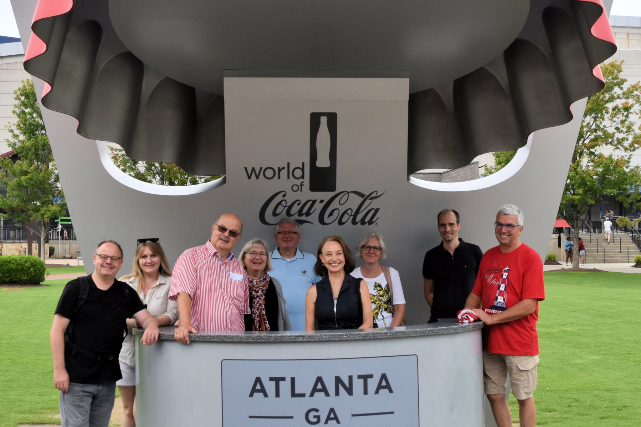 In Atlanta, vor der Coca Cola Experience